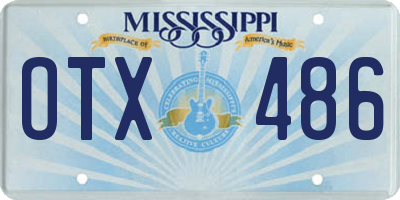 MS license plate OTX486