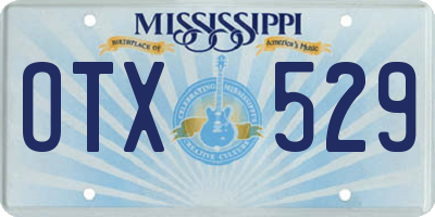 MS license plate OTX529