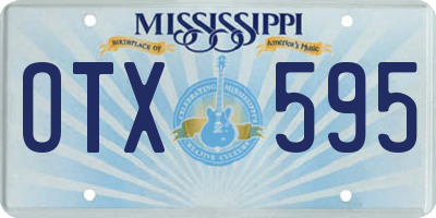 MS license plate OTX595