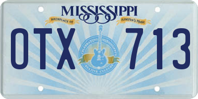 MS license plate OTX713