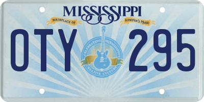 MS license plate OTY295