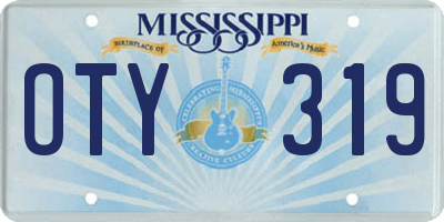 MS license plate OTY319