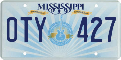 MS license plate OTY427