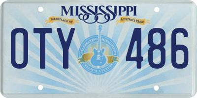 MS license plate OTY486