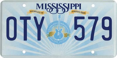 MS license plate OTY579