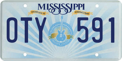 MS license plate OTY591