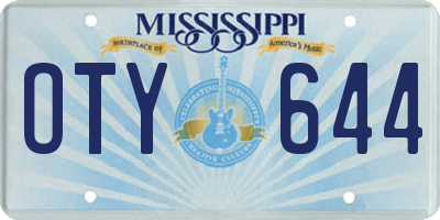 MS license plate OTY644