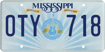 MS license plate OTY718