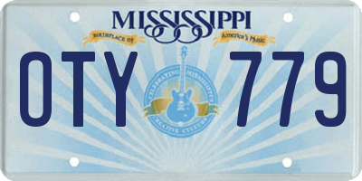 MS license plate OTY779