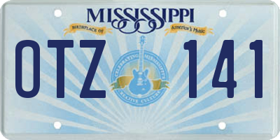 MS license plate OTZ141