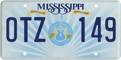 MS license plate OTZ149