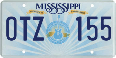 MS license plate OTZ155