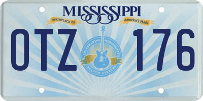 MS license plate OTZ176