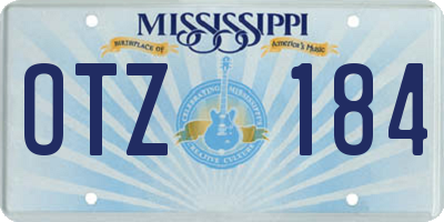 MS license plate OTZ184
