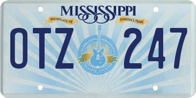 MS license plate OTZ247
