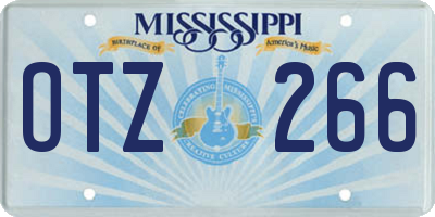 MS license plate OTZ266
