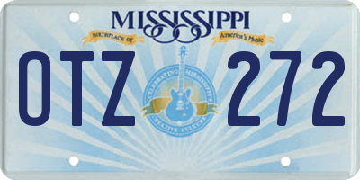 MS license plate OTZ272
