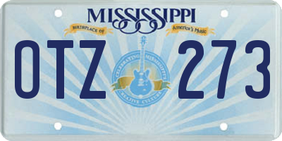 MS license plate OTZ273