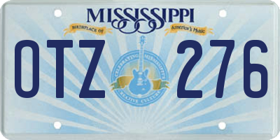 MS license plate OTZ276
