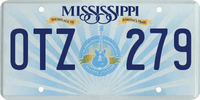 MS license plate OTZ279