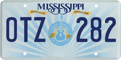 MS license plate OTZ282