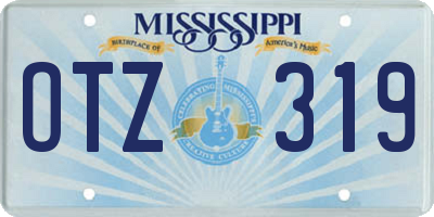 MS license plate OTZ319