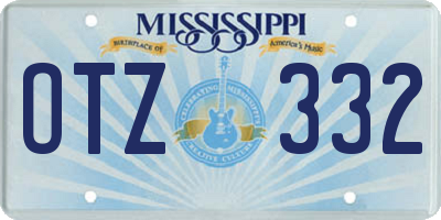 MS license plate OTZ332