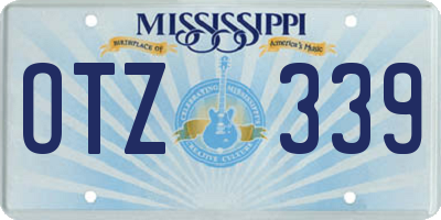 MS license plate OTZ339