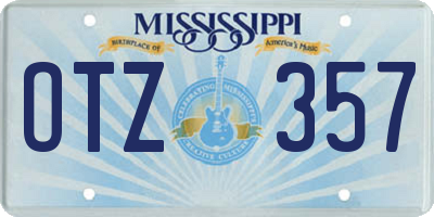 MS license plate OTZ357