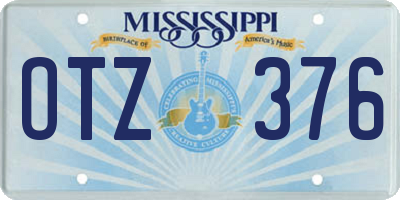 MS license plate OTZ376