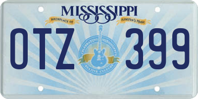 MS license plate OTZ399