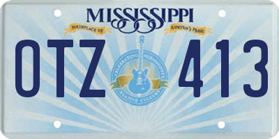 MS license plate OTZ413
