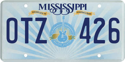 MS license plate OTZ426