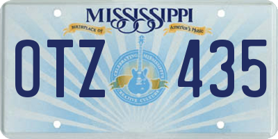 MS license plate OTZ435
