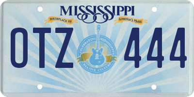 MS license plate OTZ444