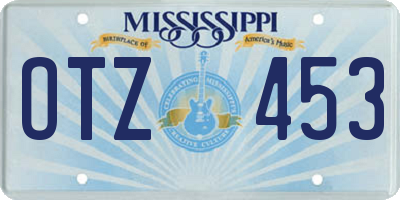 MS license plate OTZ453