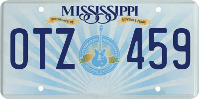 MS license plate OTZ459