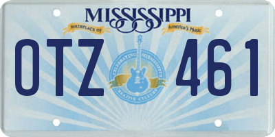 MS license plate OTZ461