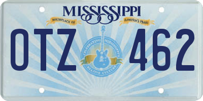 MS license plate OTZ462