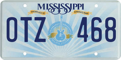 MS license plate OTZ468