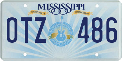 MS license plate OTZ486