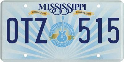 MS license plate OTZ515