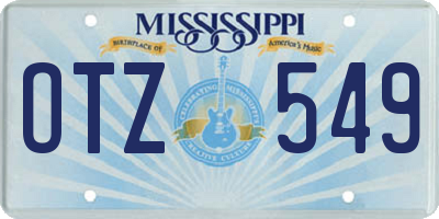 MS license plate OTZ549