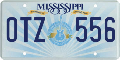 MS license plate OTZ556