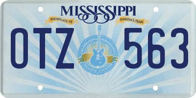 MS license plate OTZ563