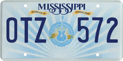MS license plate OTZ572