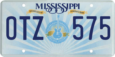 MS license plate OTZ575