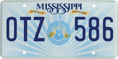 MS license plate OTZ586