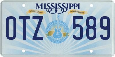 MS license plate OTZ589