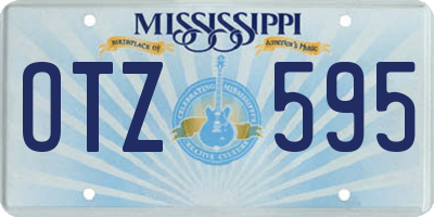 MS license plate OTZ595